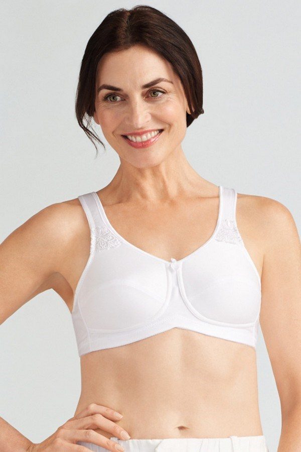 Amoena Women's Kelly Cut and Sewn Wire Free Bra, Nude, 34D at  Women's  Clothing store: Bras