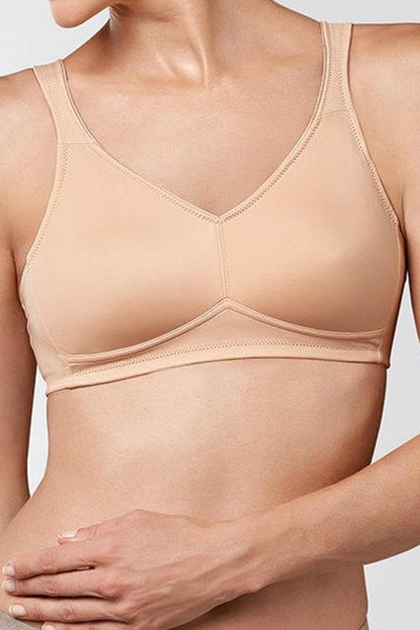 Marlena Soft Bra 2167N Nude. Photo of woman modeling the bra.