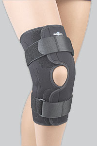 SAFE-T-SPORT Neoprene Wraparound Hinge Knee Brace
