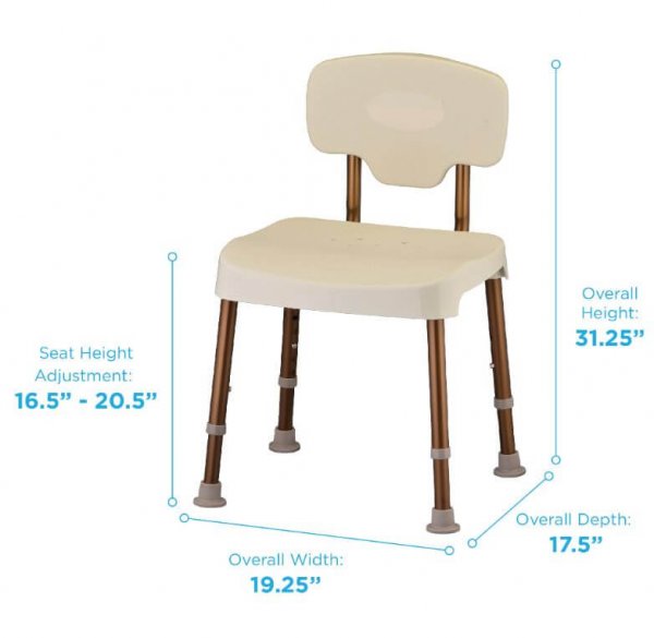 Nova Bath Seat with Back San Diego Homecare Supplies