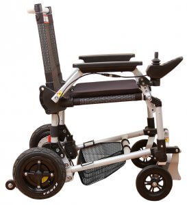 Zoomer power wheelchair side view