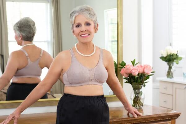 Rose Contour T-Back Mastectomy Bra, American Breast Care