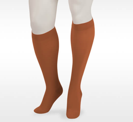 Juzo Dynamic Compression Stockings Knee High. Photo of the compression stockings.