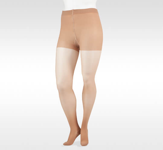 Juzo Sheer Compression Stockings Pantyhose. Photo of the compression stockings.