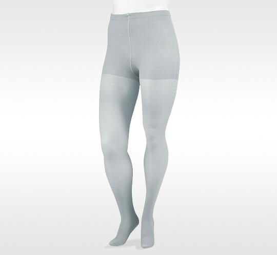 Juzo Soft Compression Stockings Elastic Waist Panty Moonstone. Photo of the compression stockings.