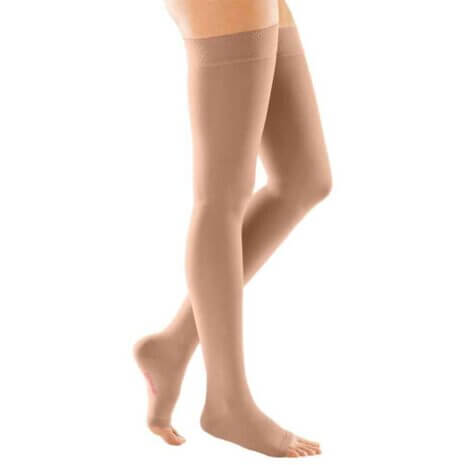 Mediven Forte Compression Stockings Thigh High. Photo of the compression stockings.