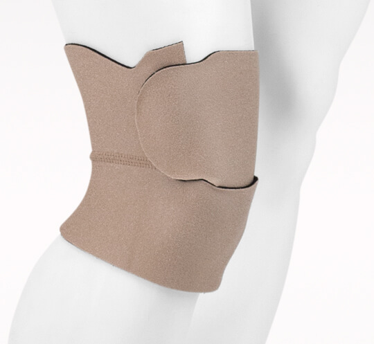 Juzo Compression Knee Wrap. Photograph of the wrap.