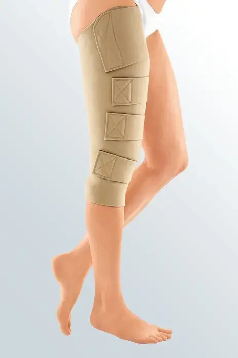 Medi CIRCAID JuxtaFit Essentials Upper Leg. Photograph of the compression garment.