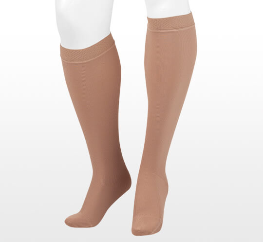 Juzo Expert Compression Stockings. Photo of the compression garments for lower legs.
