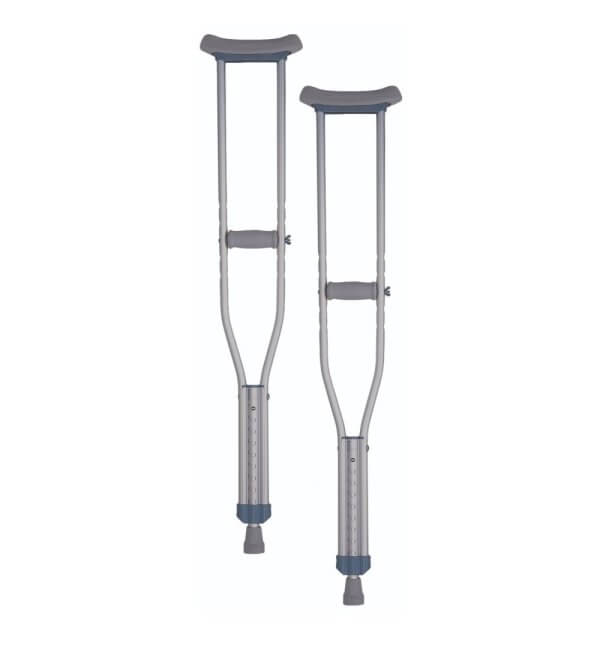 Nova Push Button Crutches. Photo of the crutches.